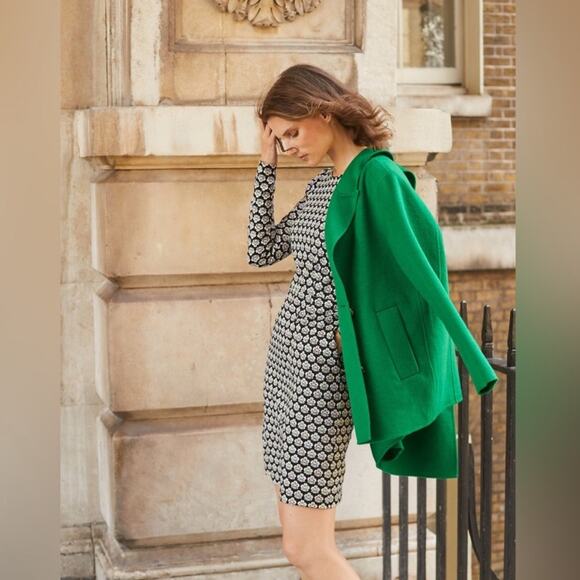 Boden Penelope jersey dress long sleeve carnation stamp 100% cotton knit spring - Picture 2 of 12